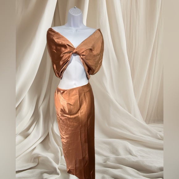 Revolve- Line & Dot: Lisa Midi Skirt and Top Set size Large NWT. - Picture 4 of 6